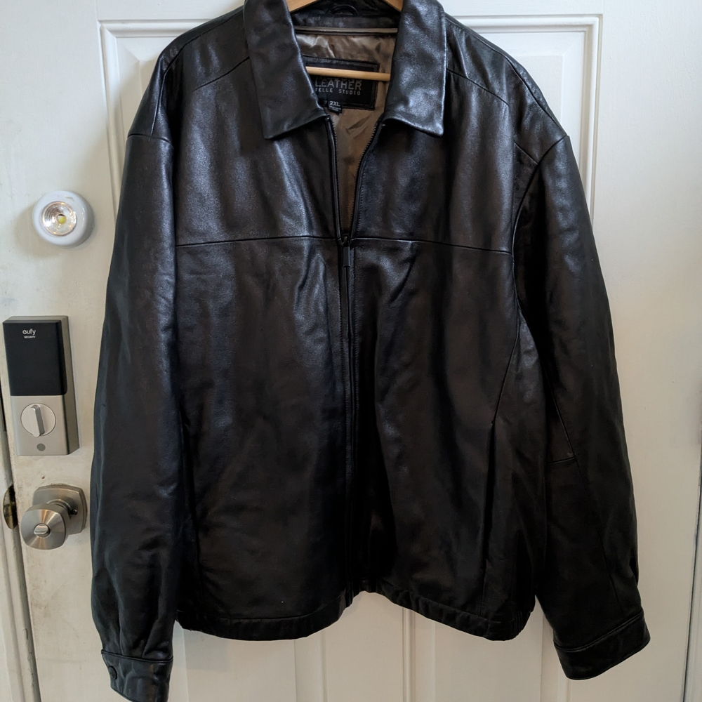 Wilsons Leather Classic Black Bomber Jacket